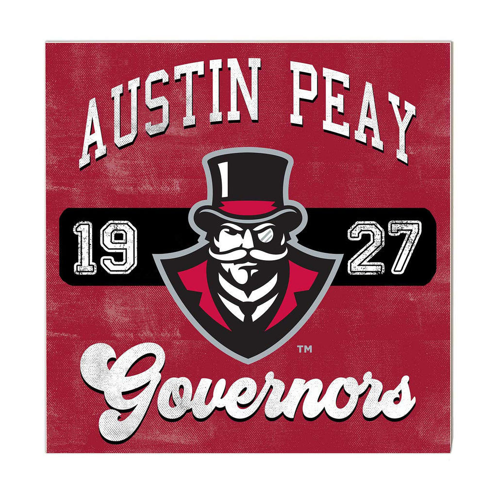 10x10 Retro Team Mascot Sign Austin Peay Governors