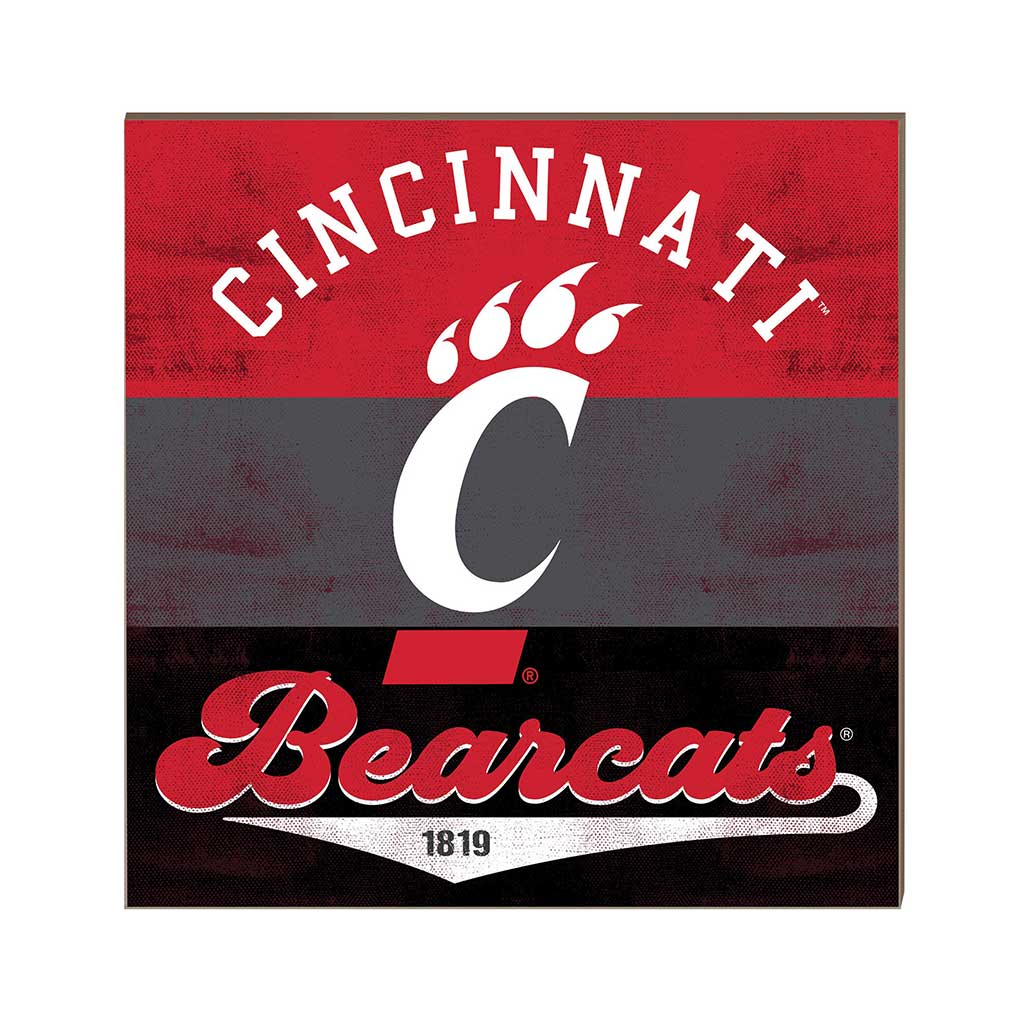 10x10 Retro Multi Color Sign Cincinnati Bearcats