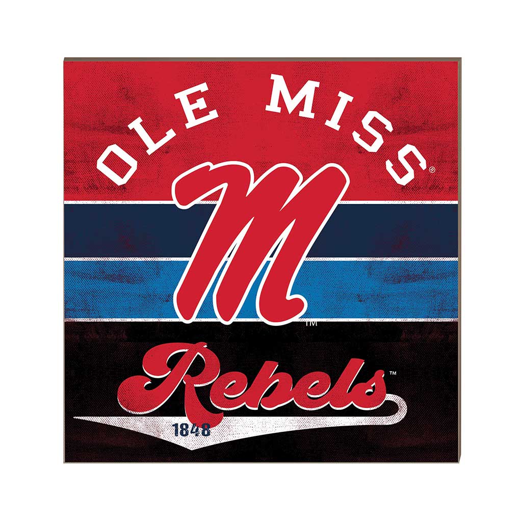 10x10 Retro Multi Color Sign Mississippi Rebels