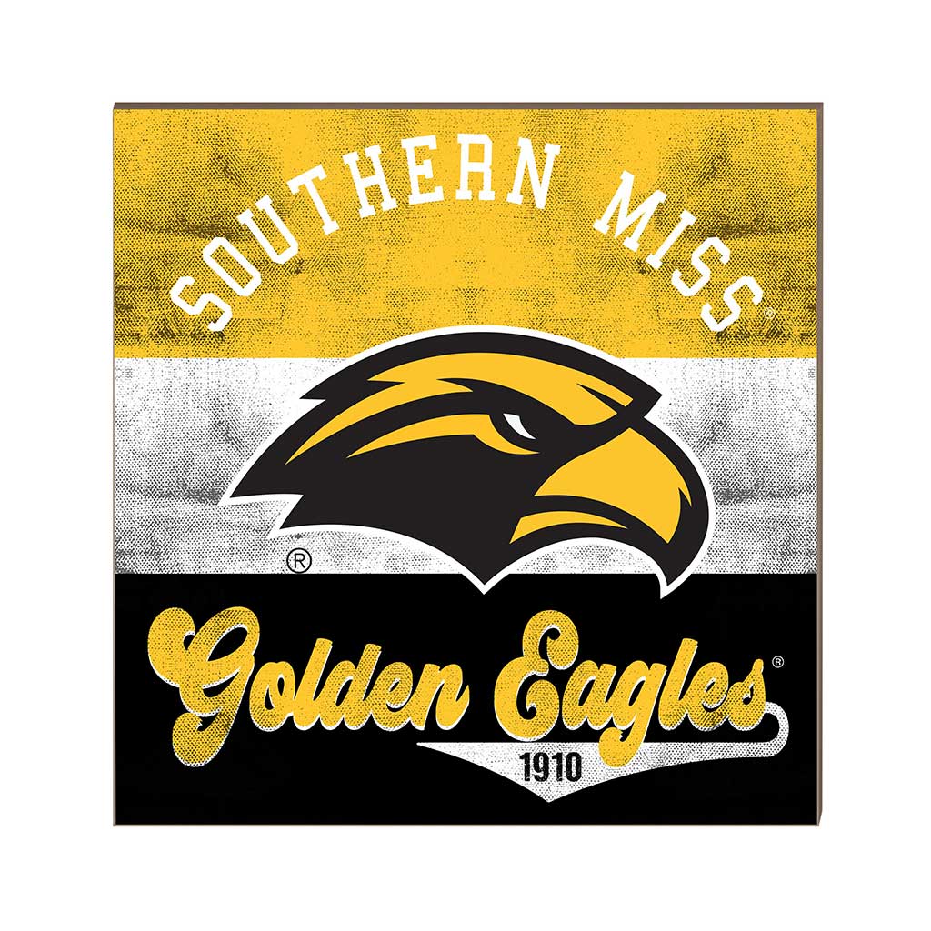 10x10 Retro Multi Color Sign Southern Mississippi Golden Eagles