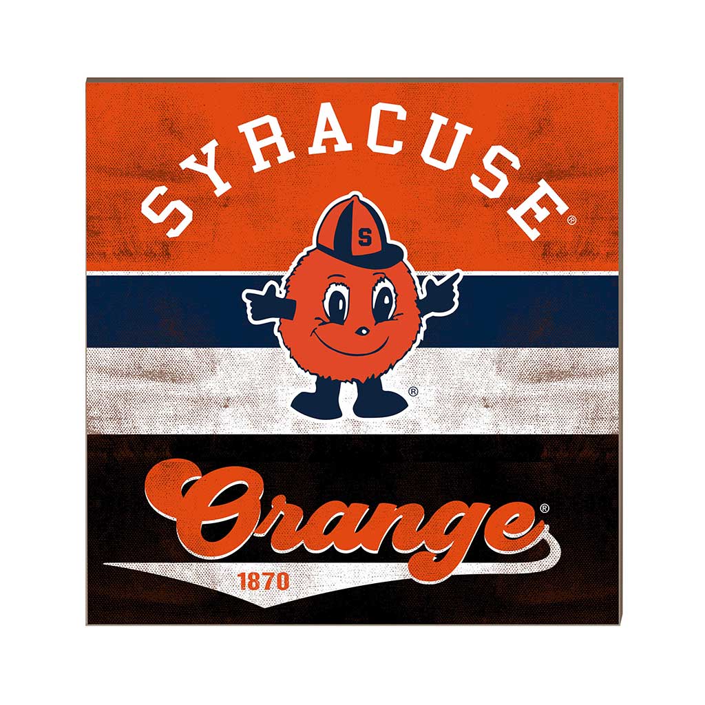 10x10 Retro Multi Color Sign Syracuse Orange
