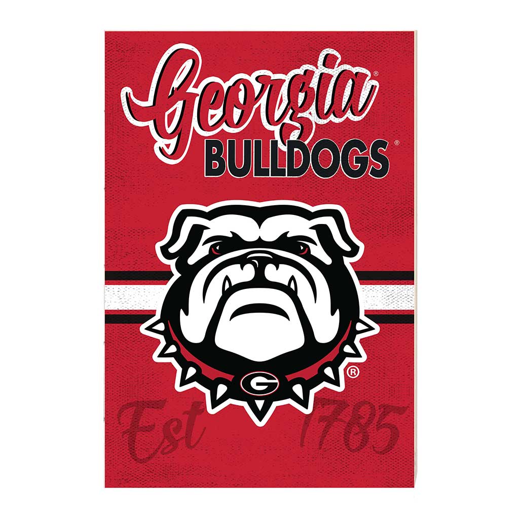 34x24 Mascot Sign Georgia Bulldogs