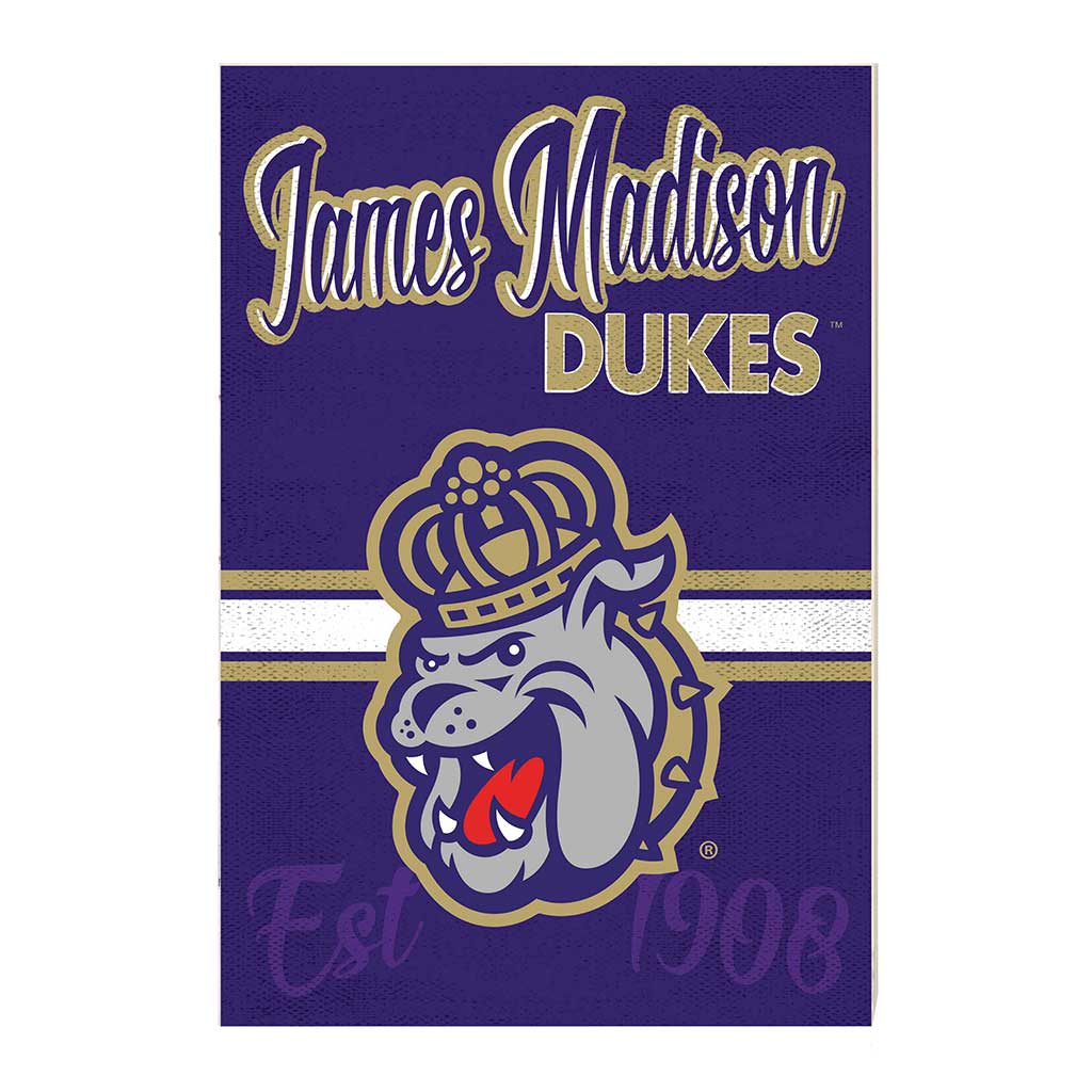 34x24 Mascot Sign James Madison Dukes