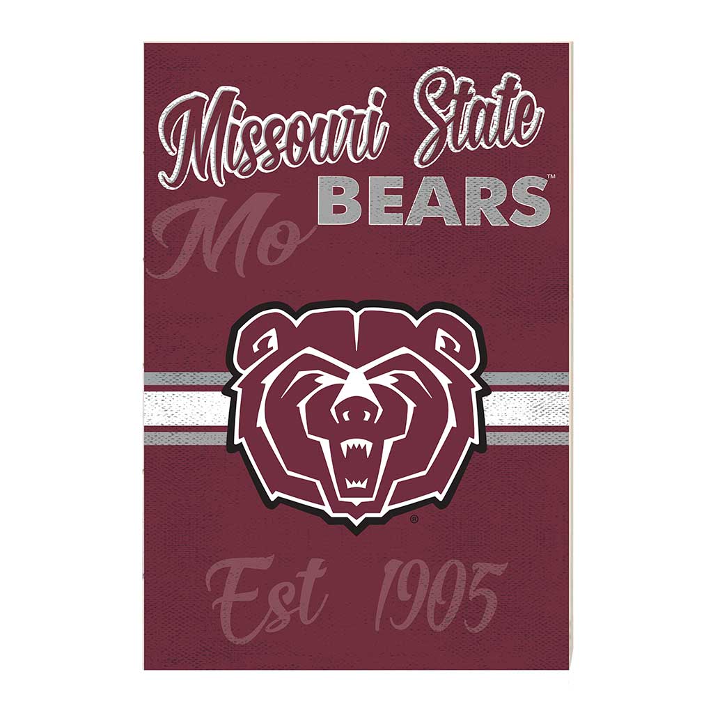 34x24 Mascot Sign Missouri State Bears