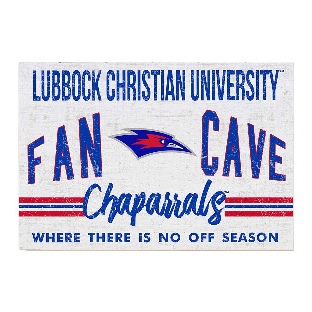 24x34 Retro Fan Cave Sign Lubbock Christian Chaparrals