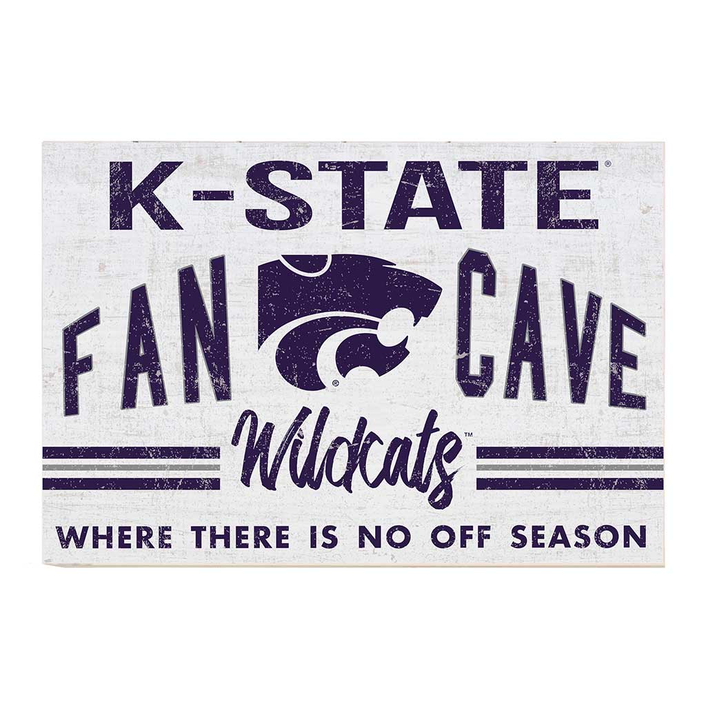 24x34 Retro Fan Cave Sign Kansas State Wildcats