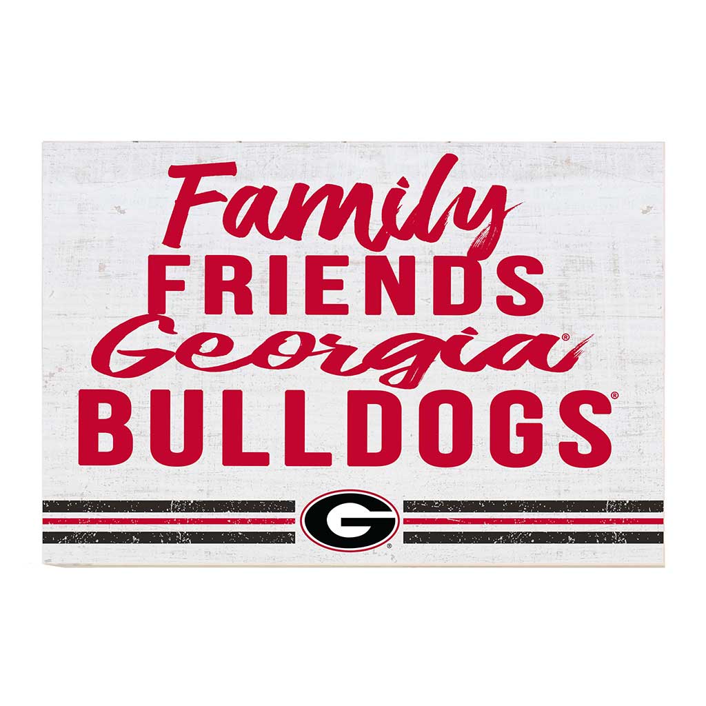 24x34 Friends Family Team Sign Georgia Bulldogs