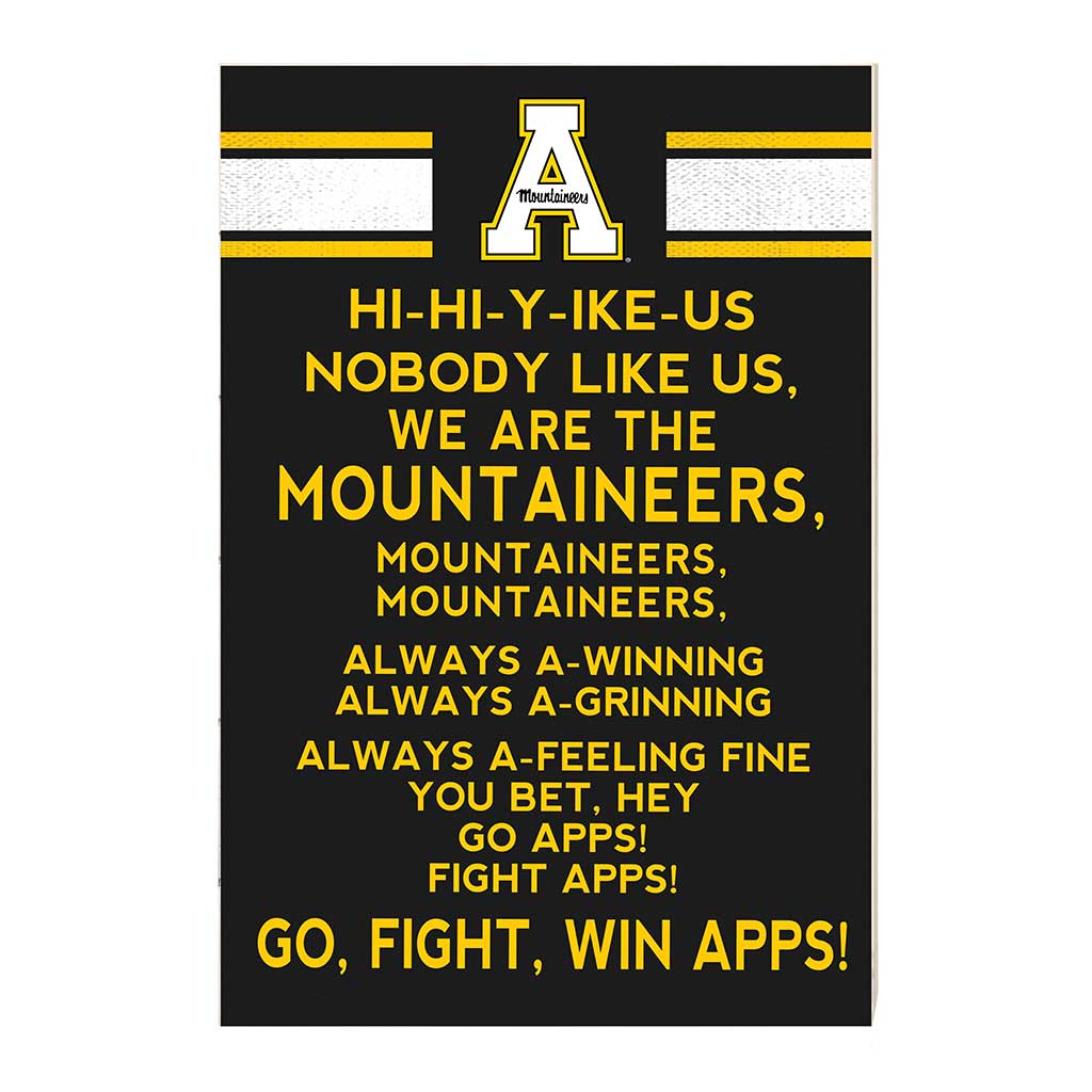 35x24 Fight Song Appalachian State Mountaineers