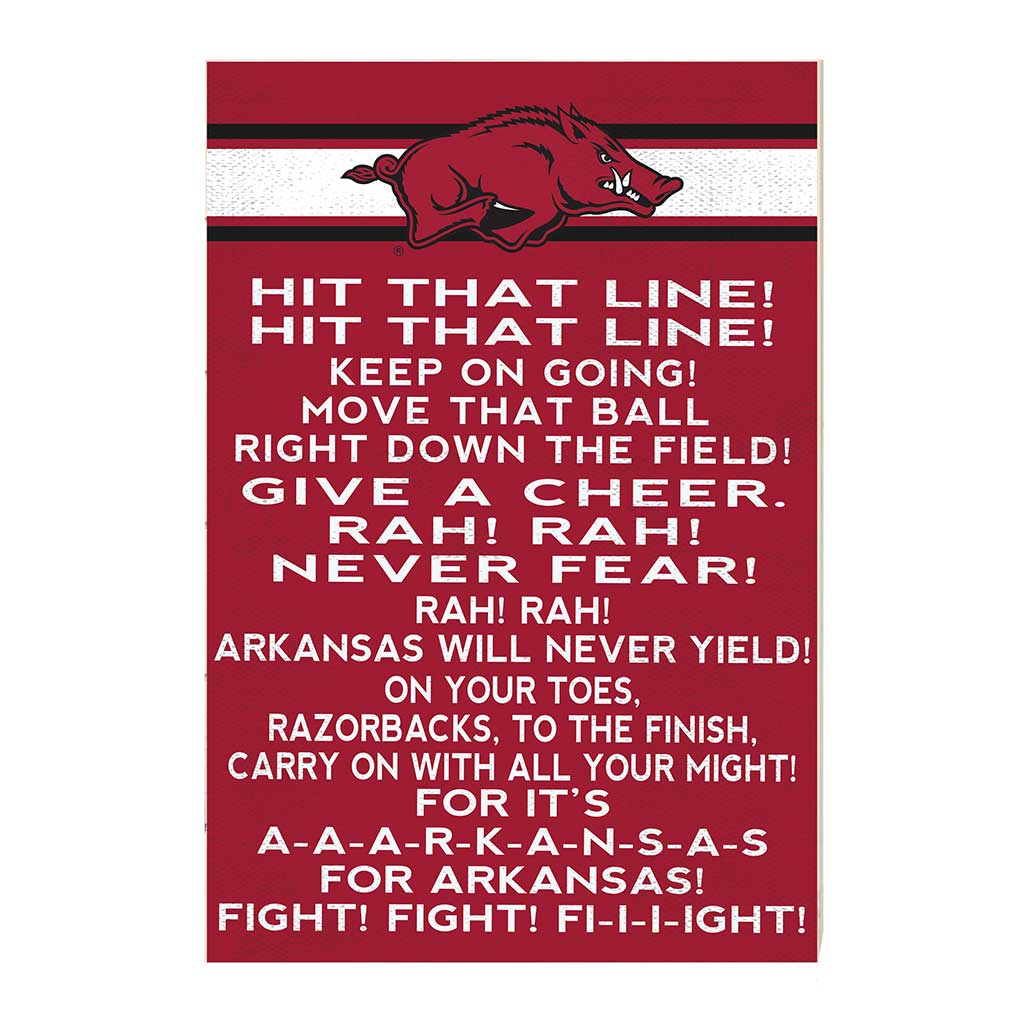 35x24 Fight Song Arkansas Razorbacks