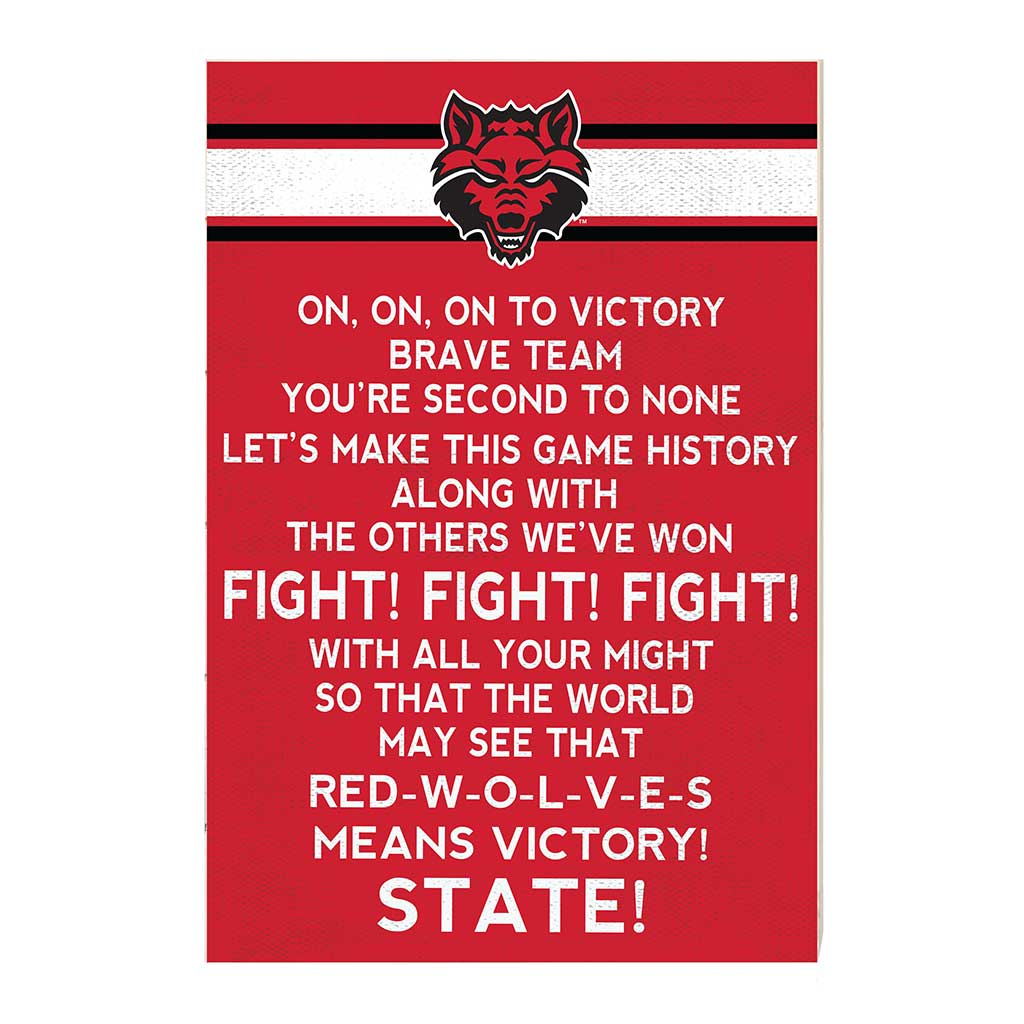 35x24 Fight Song Arkansas State Red Wolves