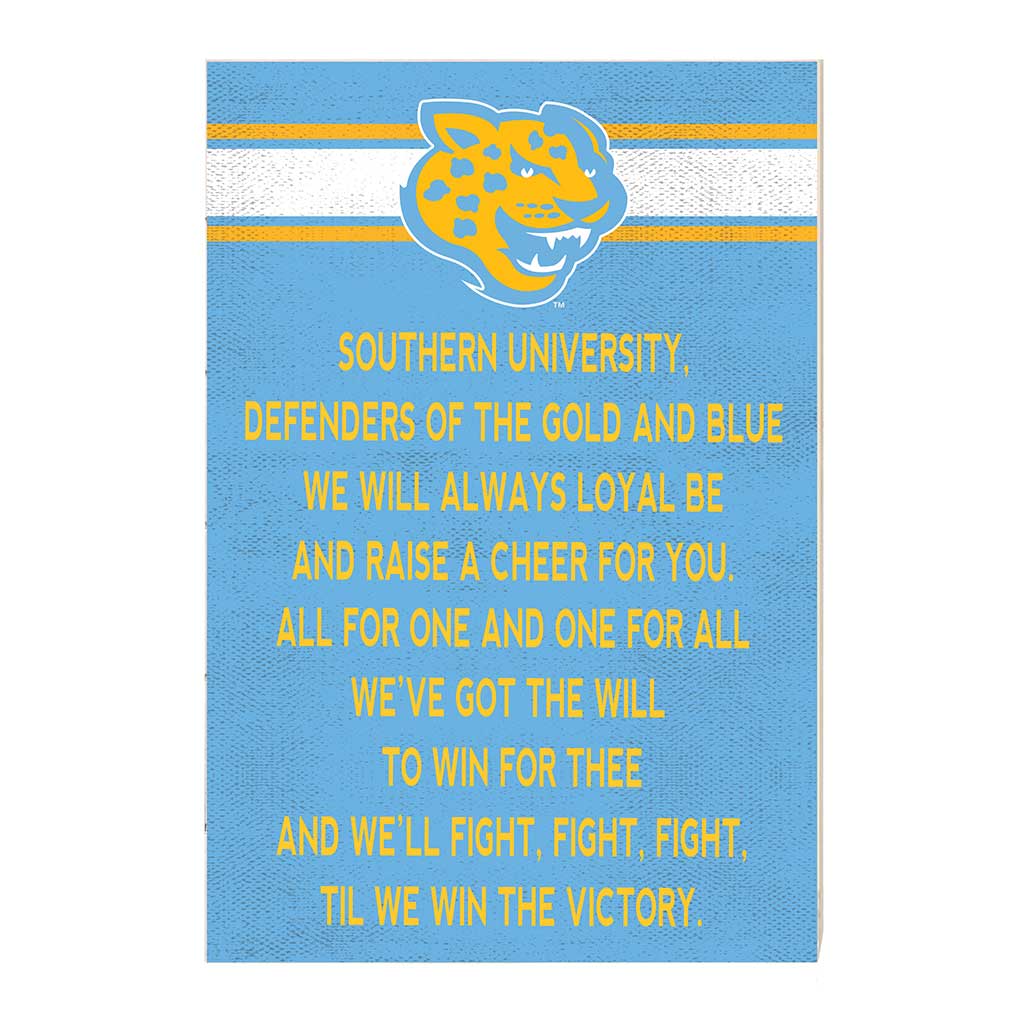 35x24 Fight Song Southern University Jaguars