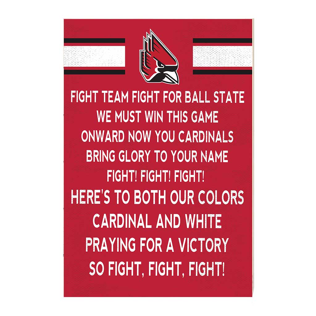35x24 Fight Song Ball State Cardinals