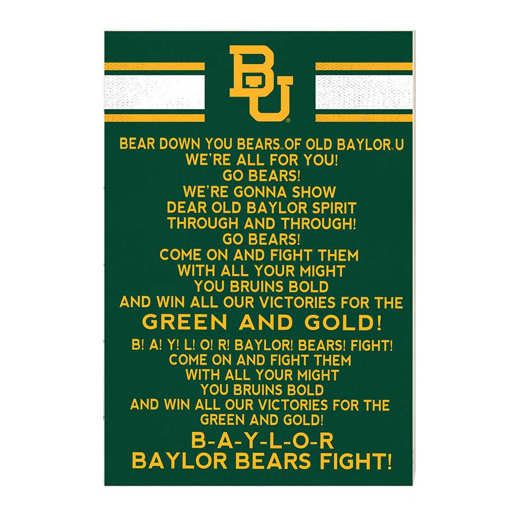 35x24 Fight Song Baylor Bears