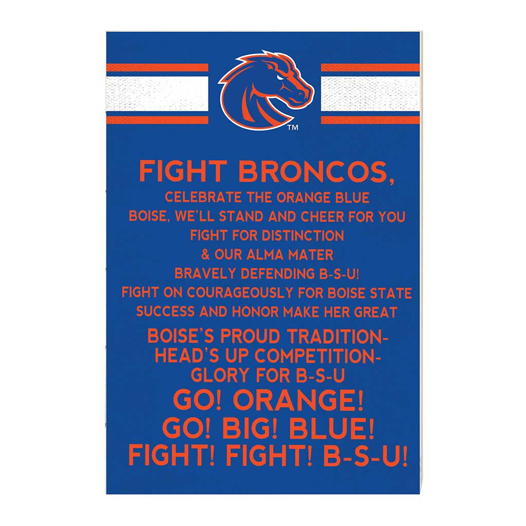 35x24 Fight Song Boise State Broncos