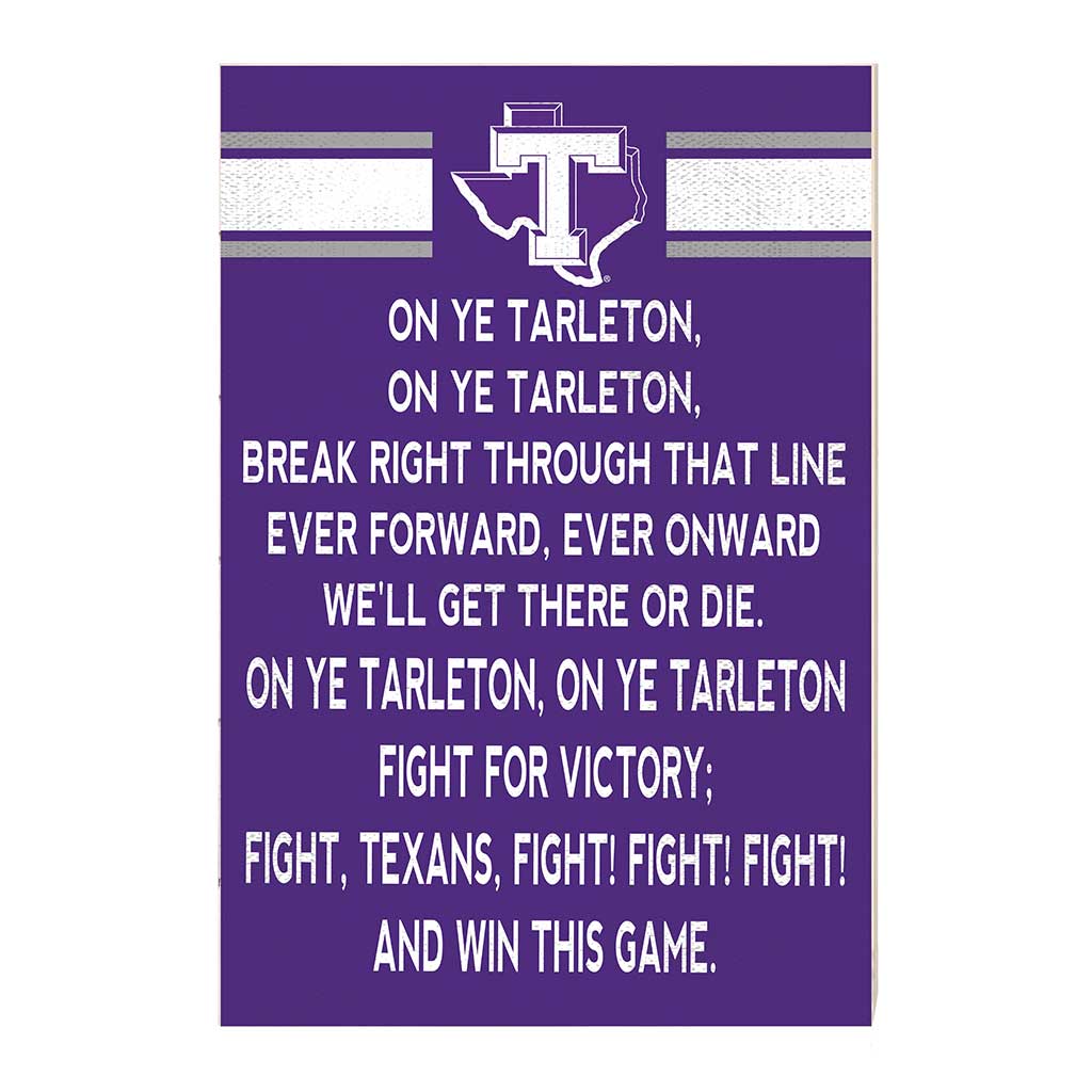 35x24 Fight Song Tarleton State University Texans