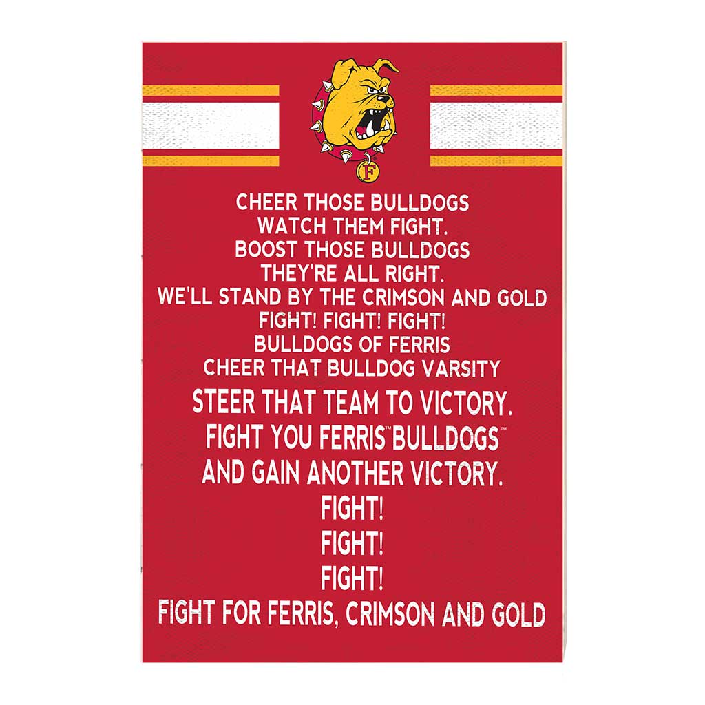 35x24 Fight Song Ferris State Bulldogs