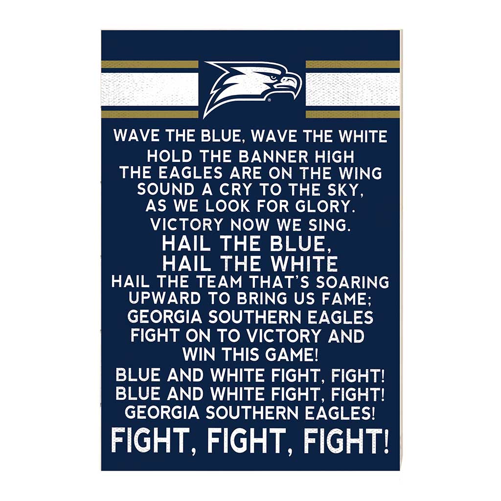 35x24 Fight Song Georgia Southern Eagles