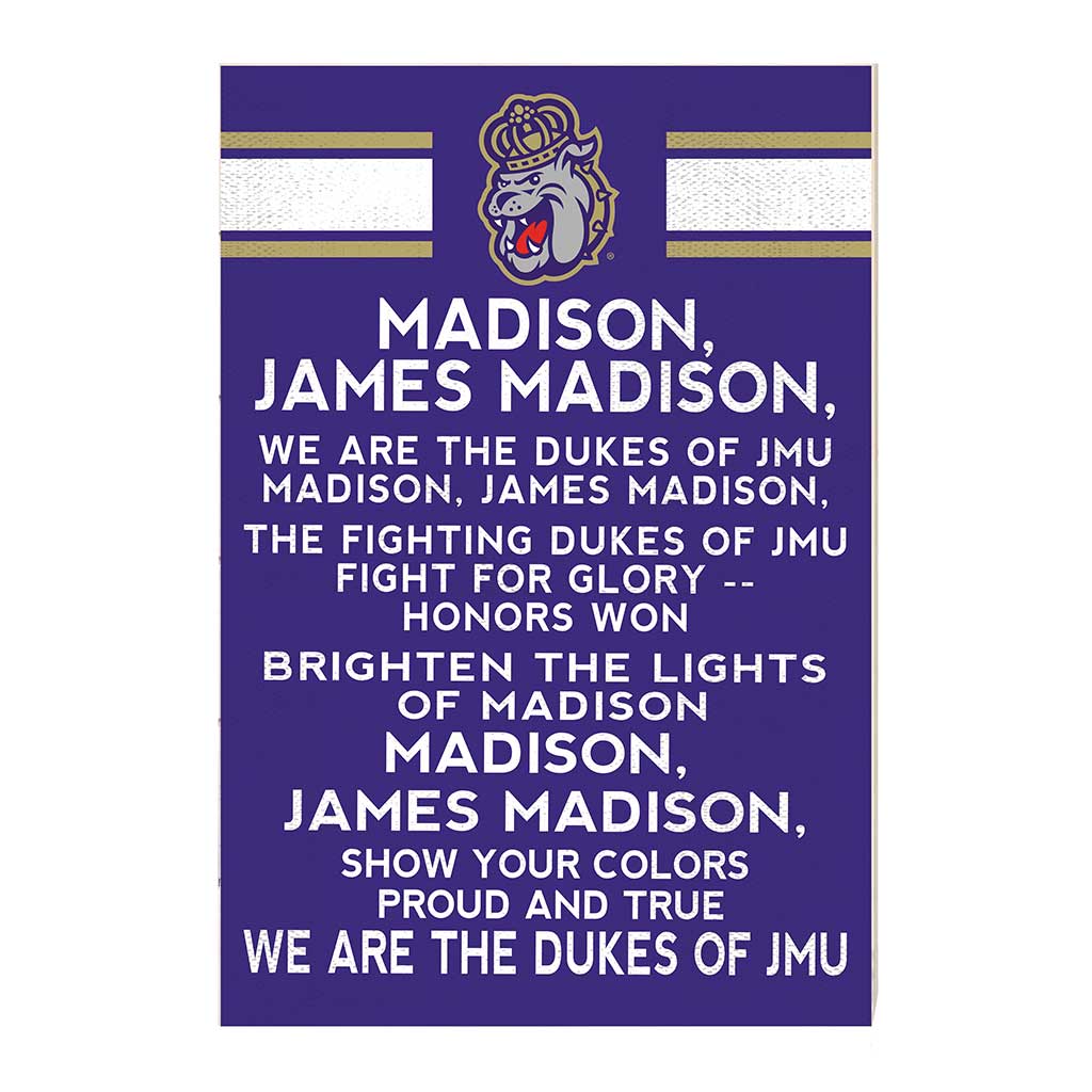 35x24 Fight Song James Madison Dukes