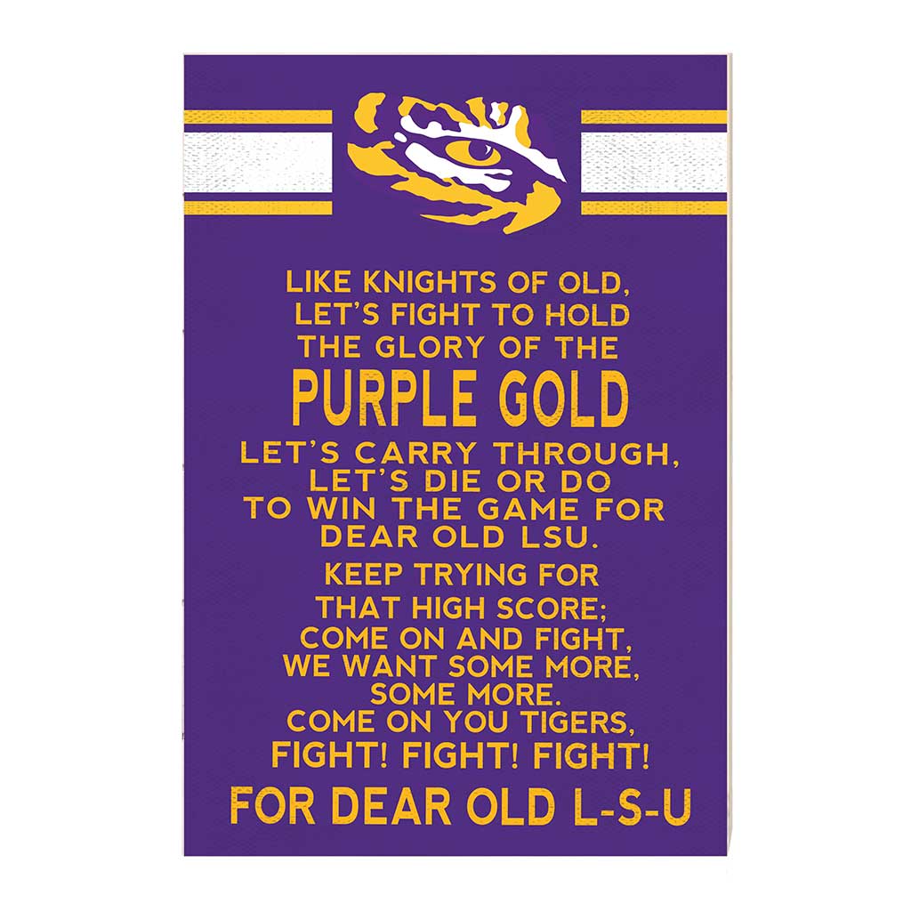 35x24 Fight Song LSU Fighting Tigers