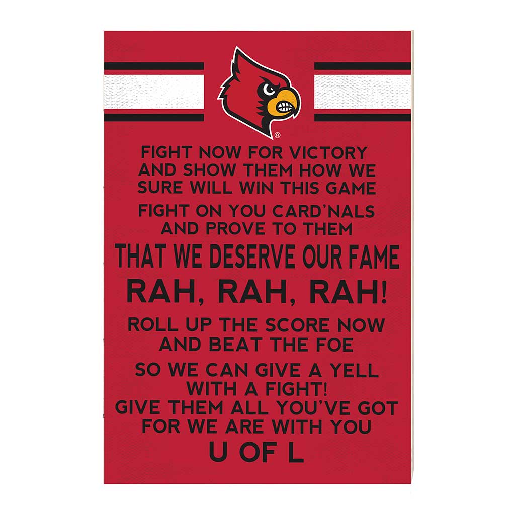 35x24 Fight Song Louisville Cardinals