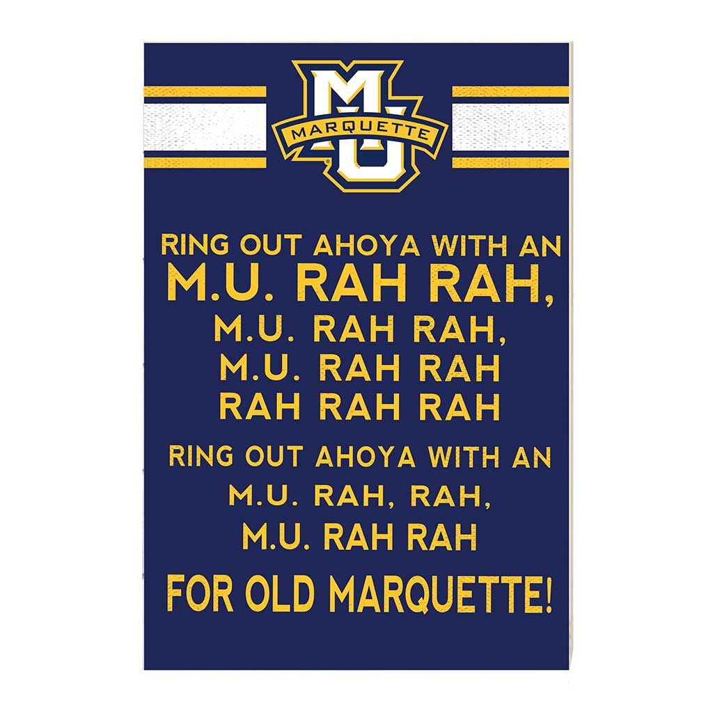 35x24 Fight Song Marquette Golden Eagles