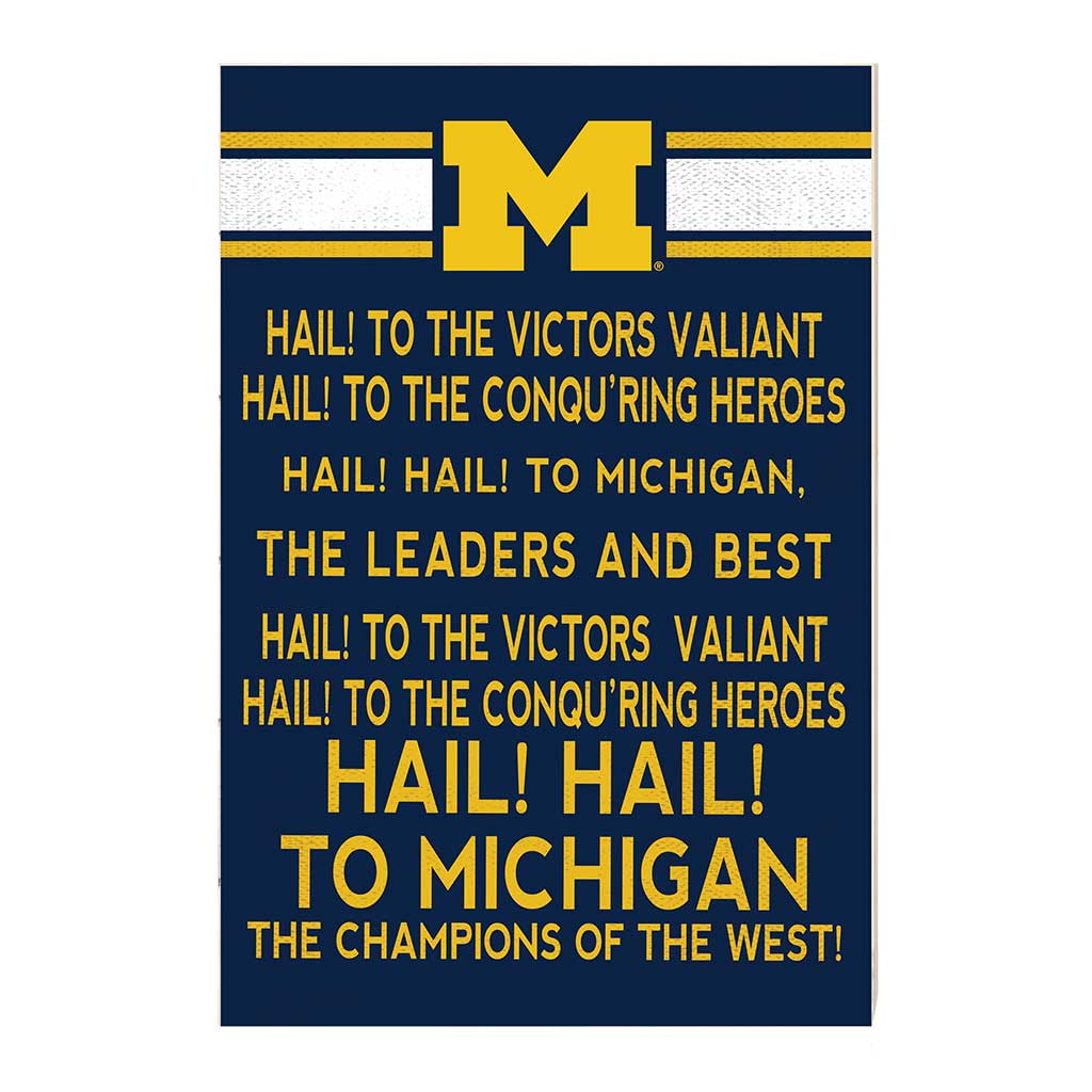 35x24 Fight Song Michigan Wolverines