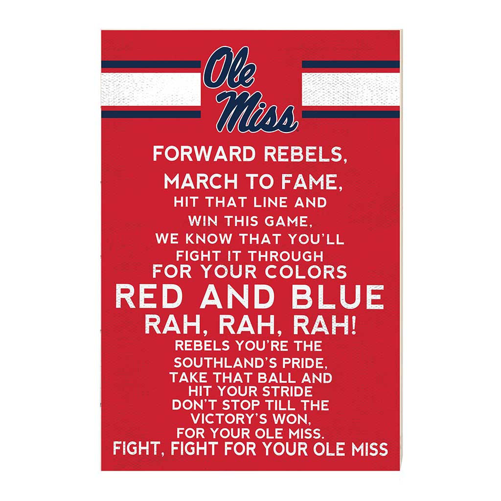 35x24 Fight Song Mississippi Rebels