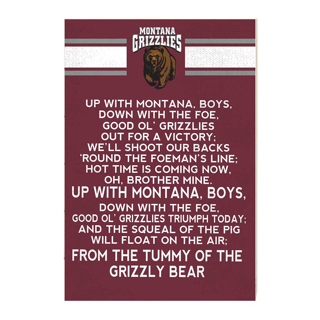 35x24 Fight Song Montana Grizzlies