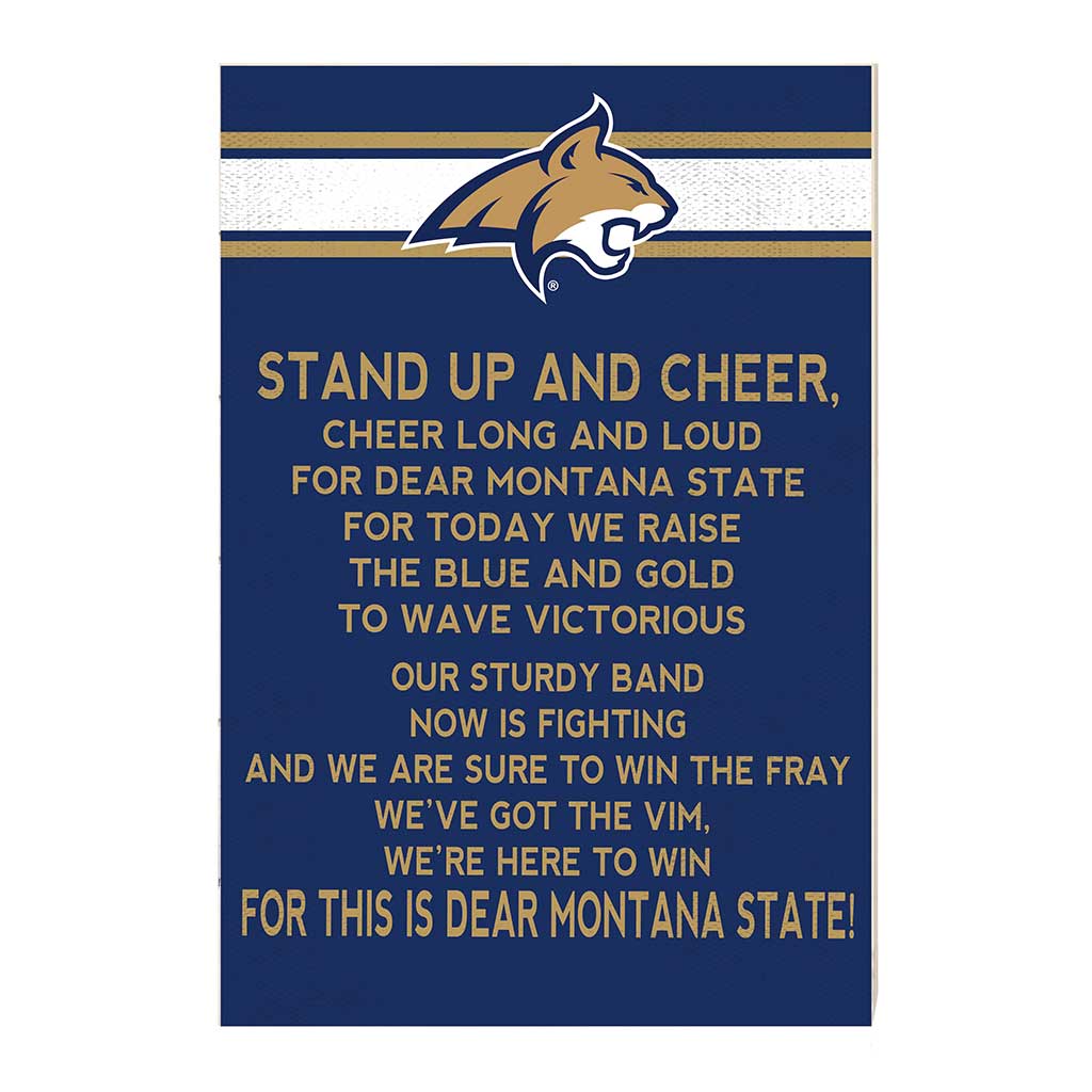35x24 Fight Song Montana State Fighting Bobcats