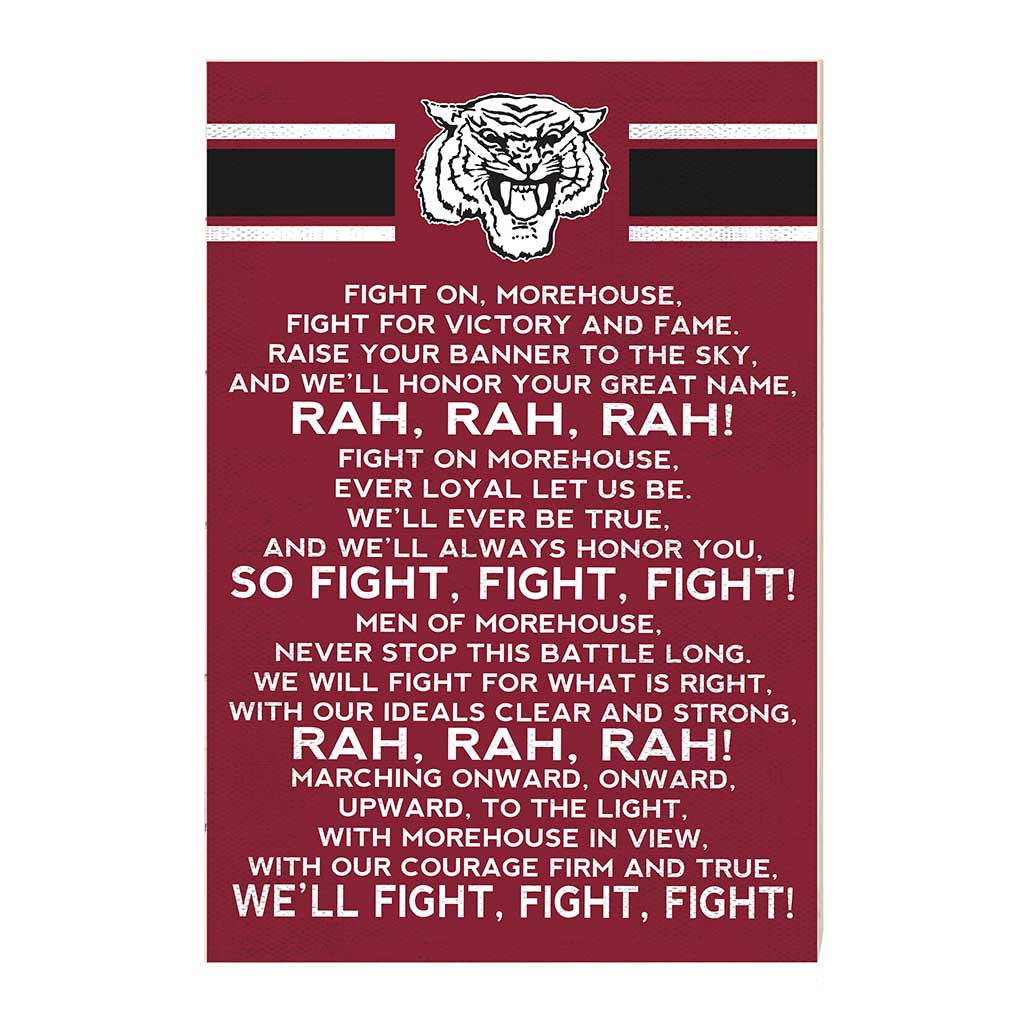 35x24 Fight Song Morehouse College Maroon Tigers