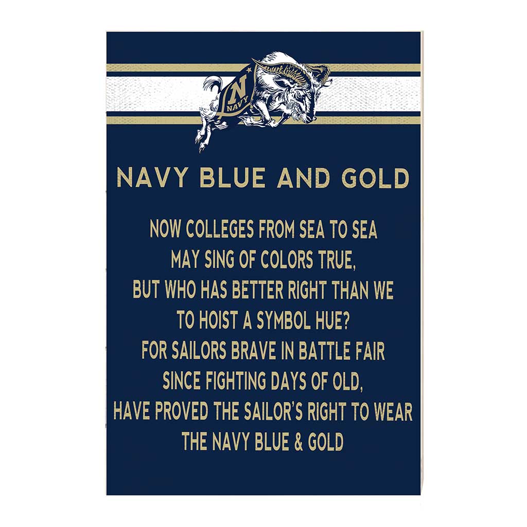 35x24 Fight Song Naval Academy Midshipmen