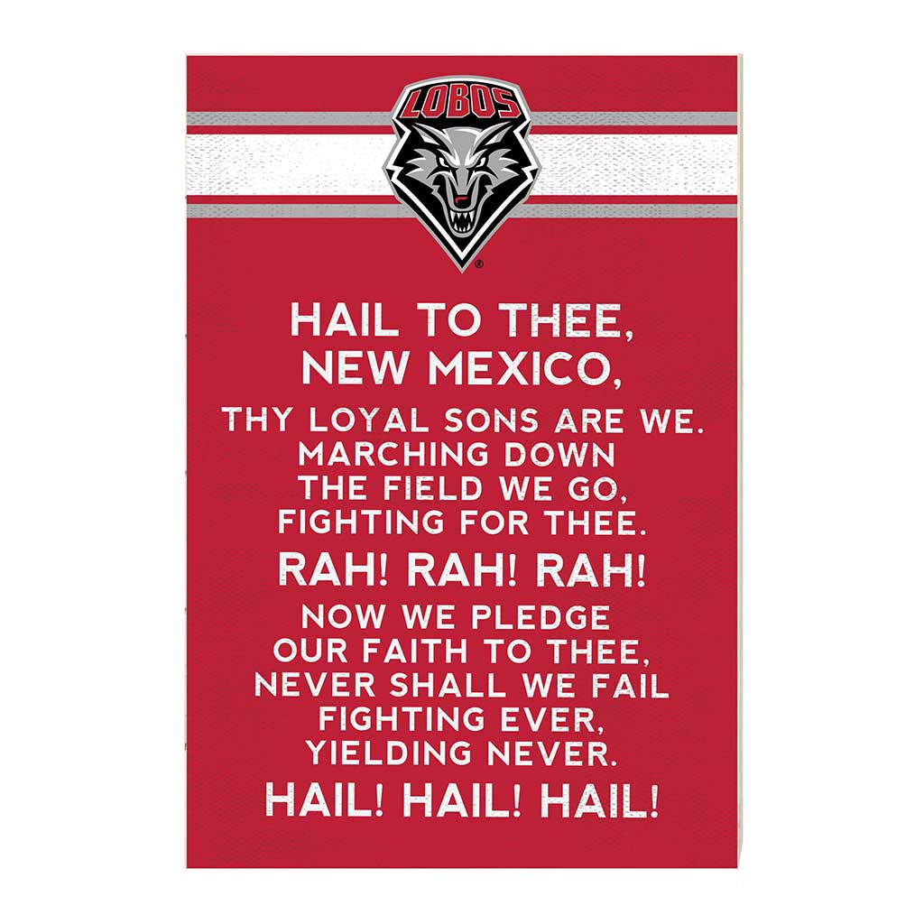 35x24 Fight Song New Mexico Lobos