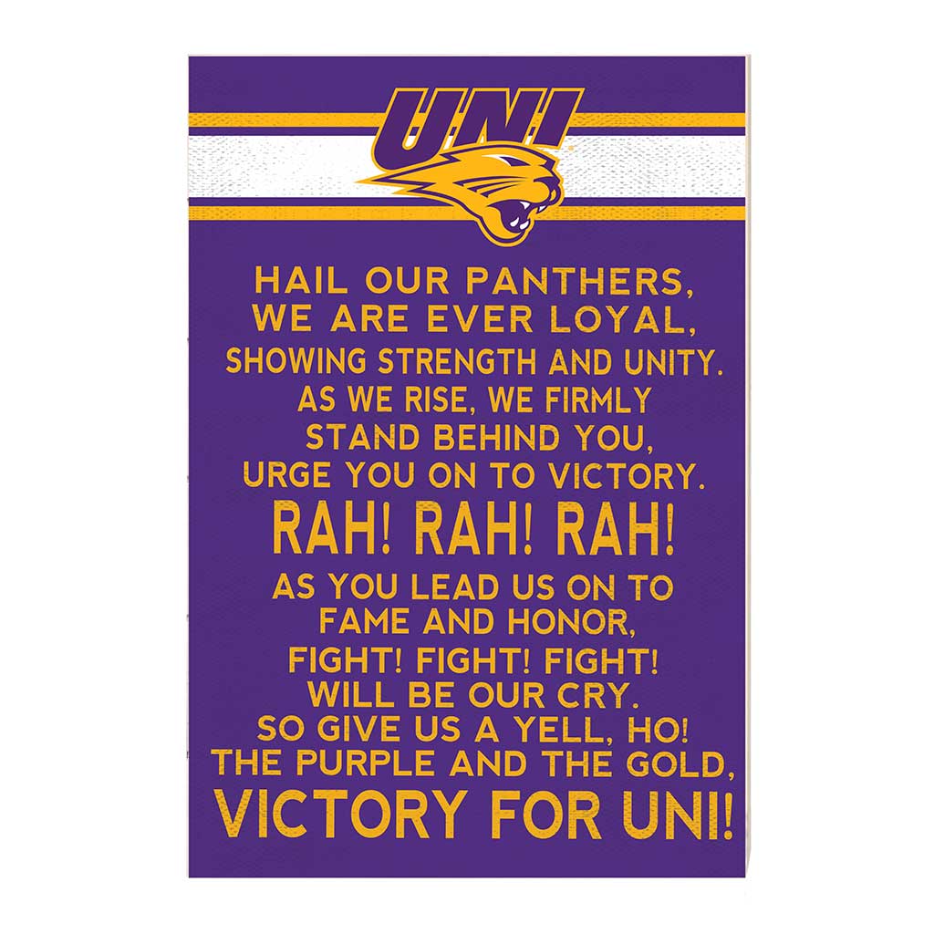 35x24 Fight Song Northern Iowa Panthers