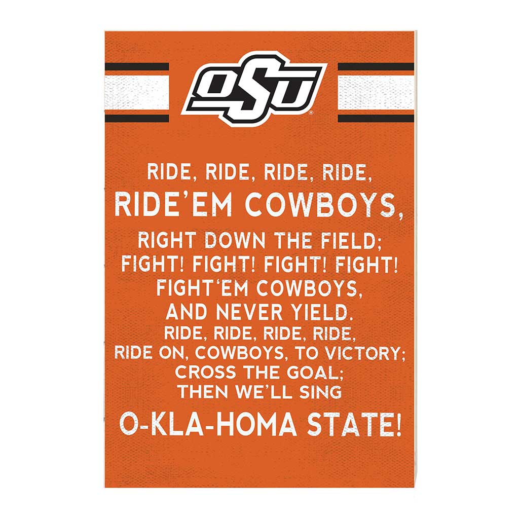 35x24 Fight Song Oklahoma State Cowboys