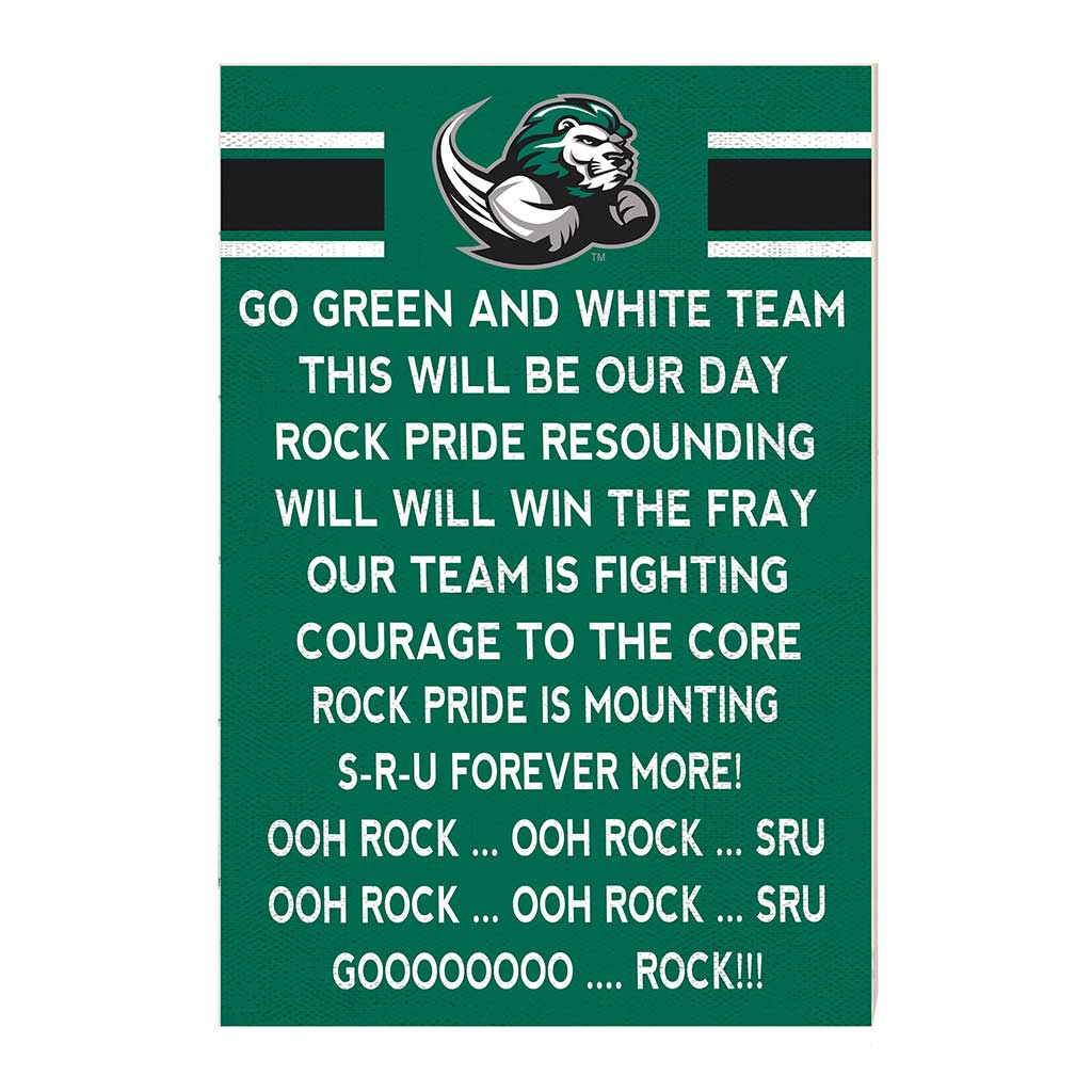 35x24 Fight Song Slippery Rock The Rock