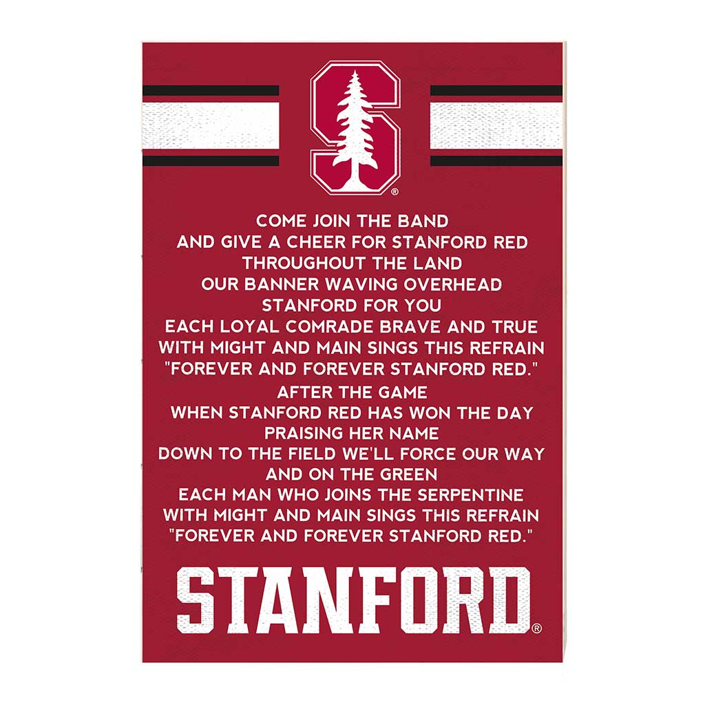 35x24 Fight Song Stanford Cardinal