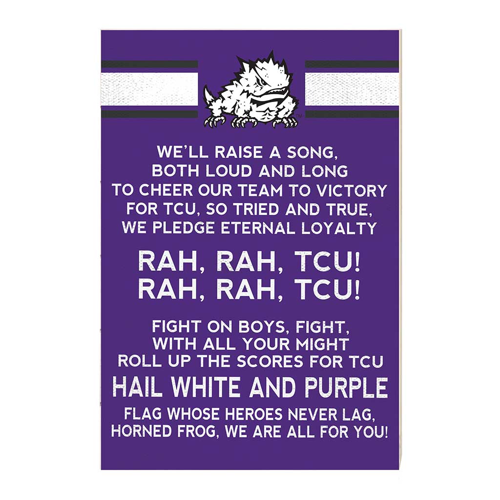 35x24 Fight Song Texas Christian Horned Frogs
