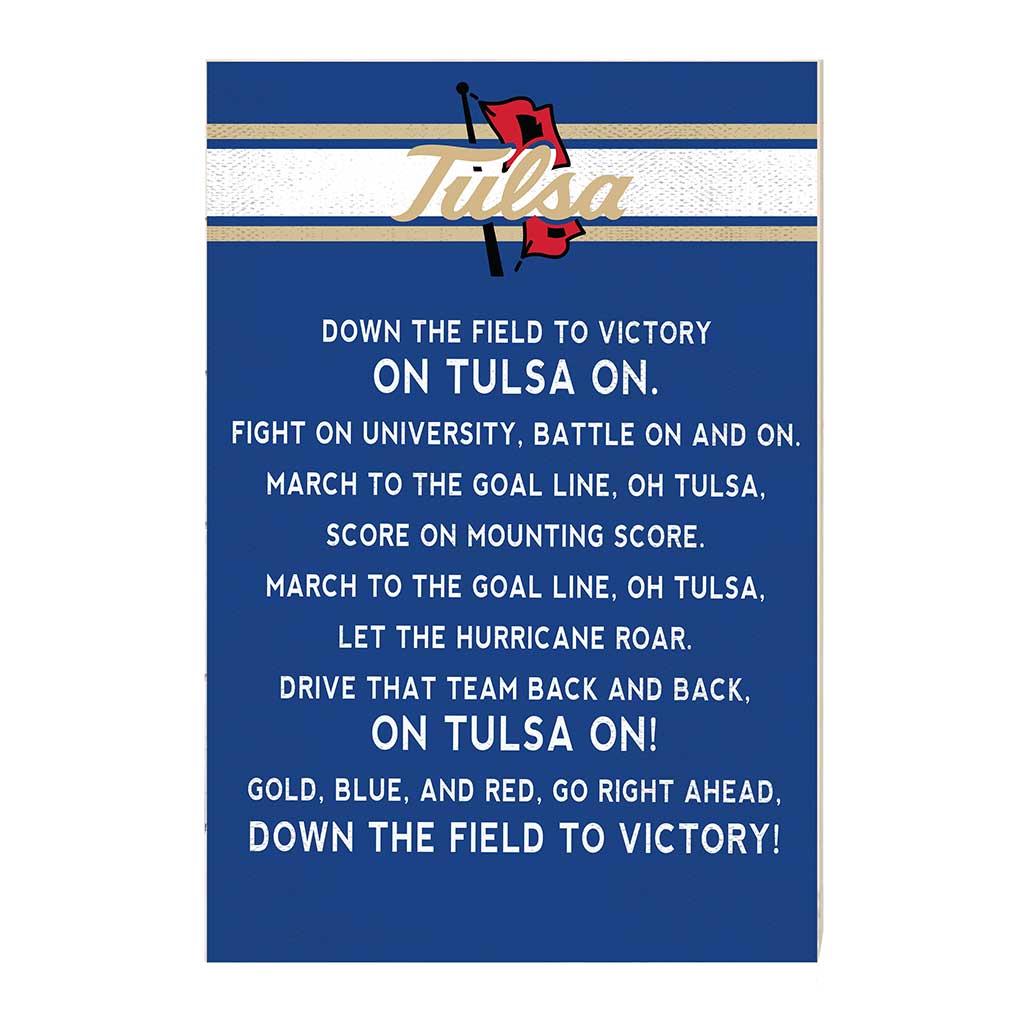 35x24 Fight Song Tulsa Golden Hurricane