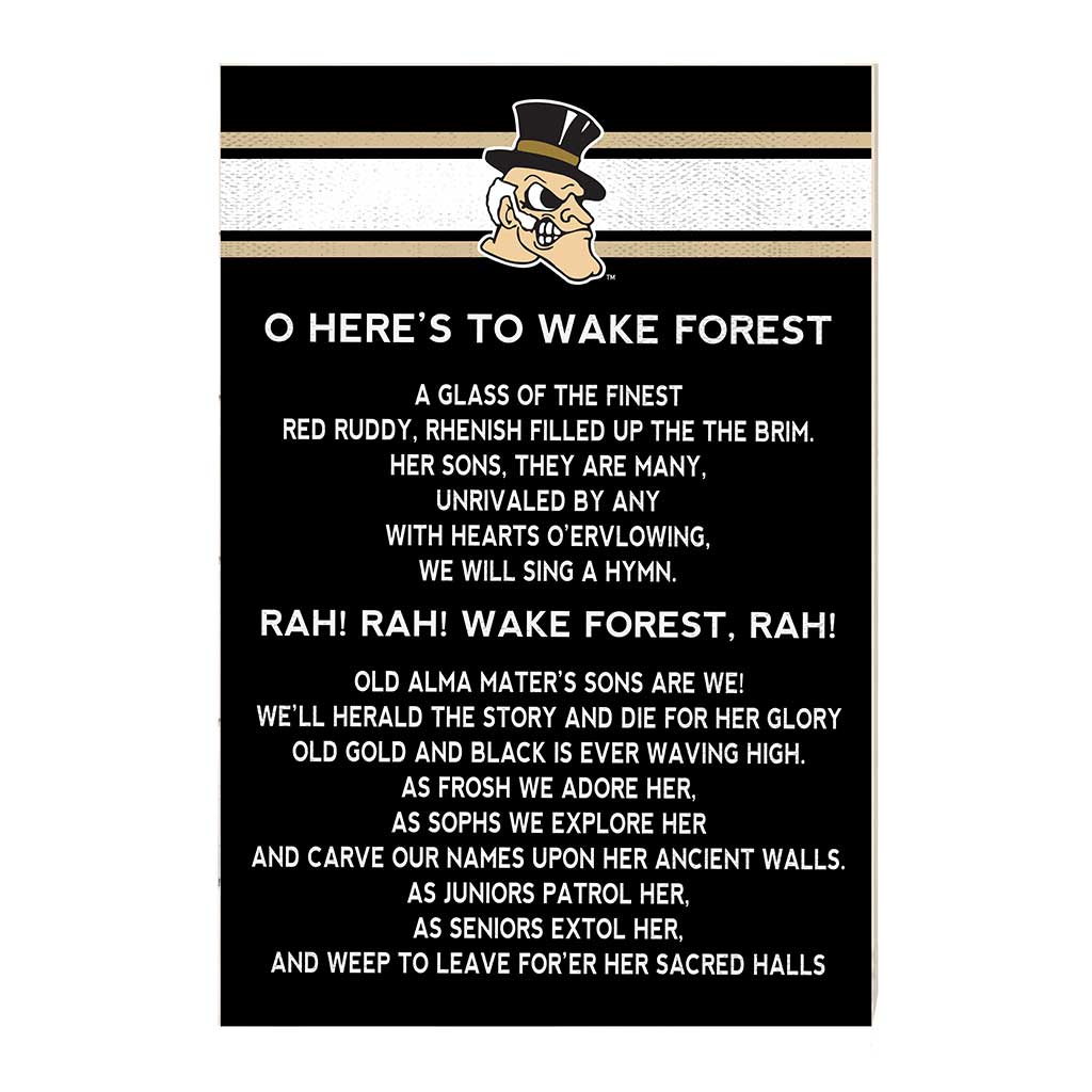 35x24 Fight Song Wake Forest Demon Deacons