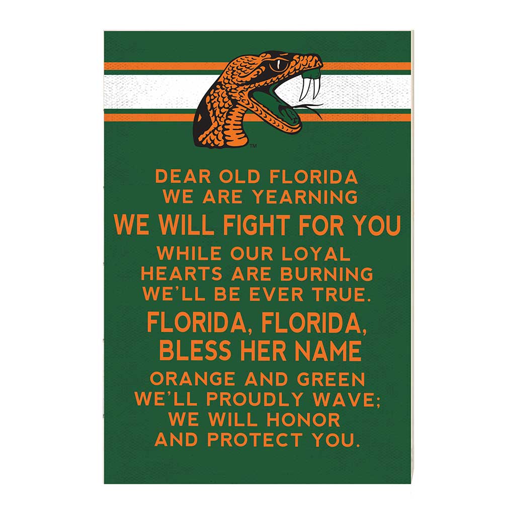 35x24 Fight Song Florida A&M Rattlers