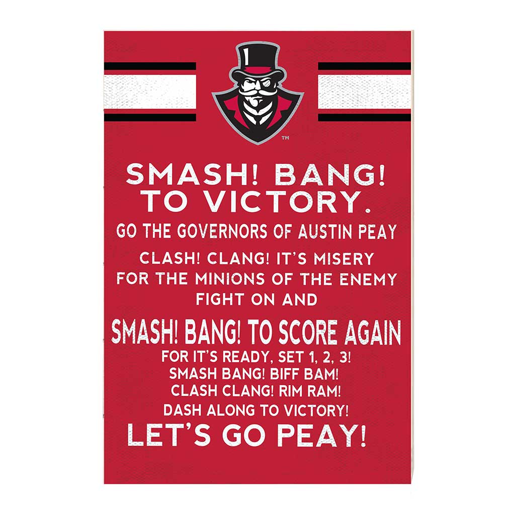 35x24 Fight Song Austin Peay Governors