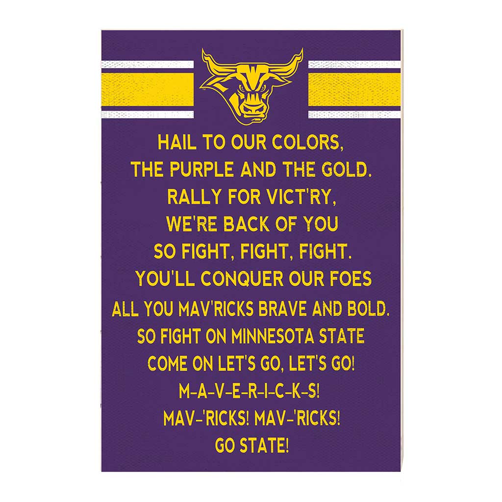 35x24 Fight Song Minnesota State - Mankato Mavericks
