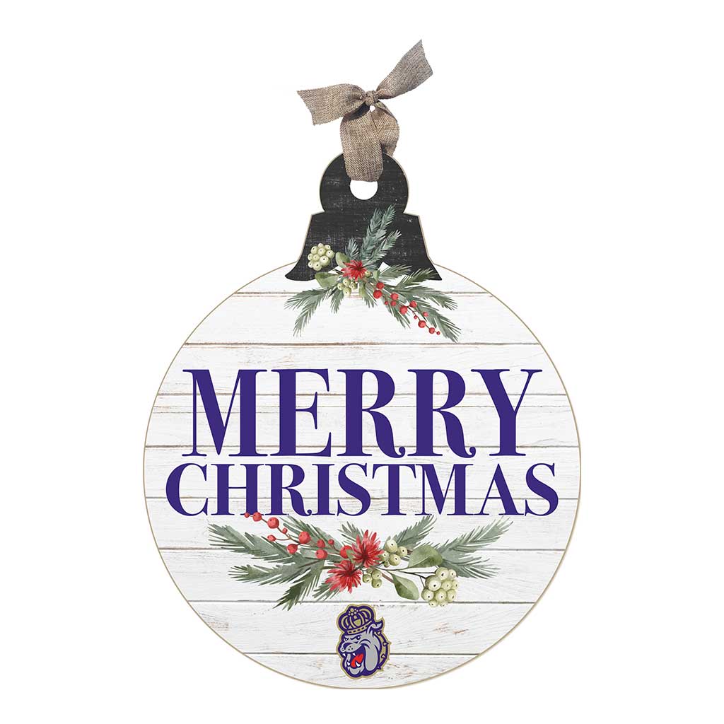 20 Inch Merry Christmas Ornament Sign James Madison Dukes