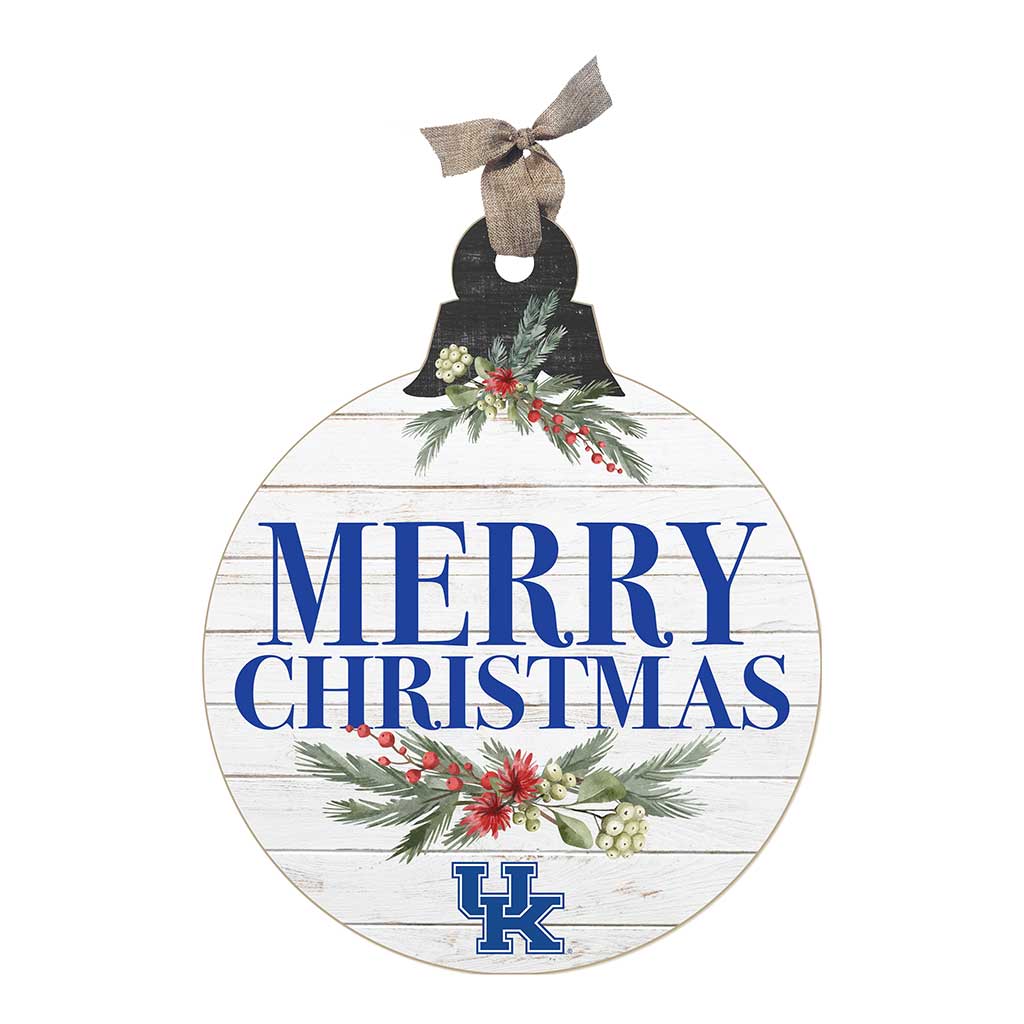20 Inch Merry Christmas Ornament Sign Kentucky Wildcats
