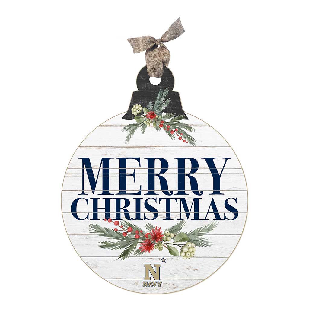 20 Inch Merry Christmas Ornament Sign Naval Academy Midshipmen
