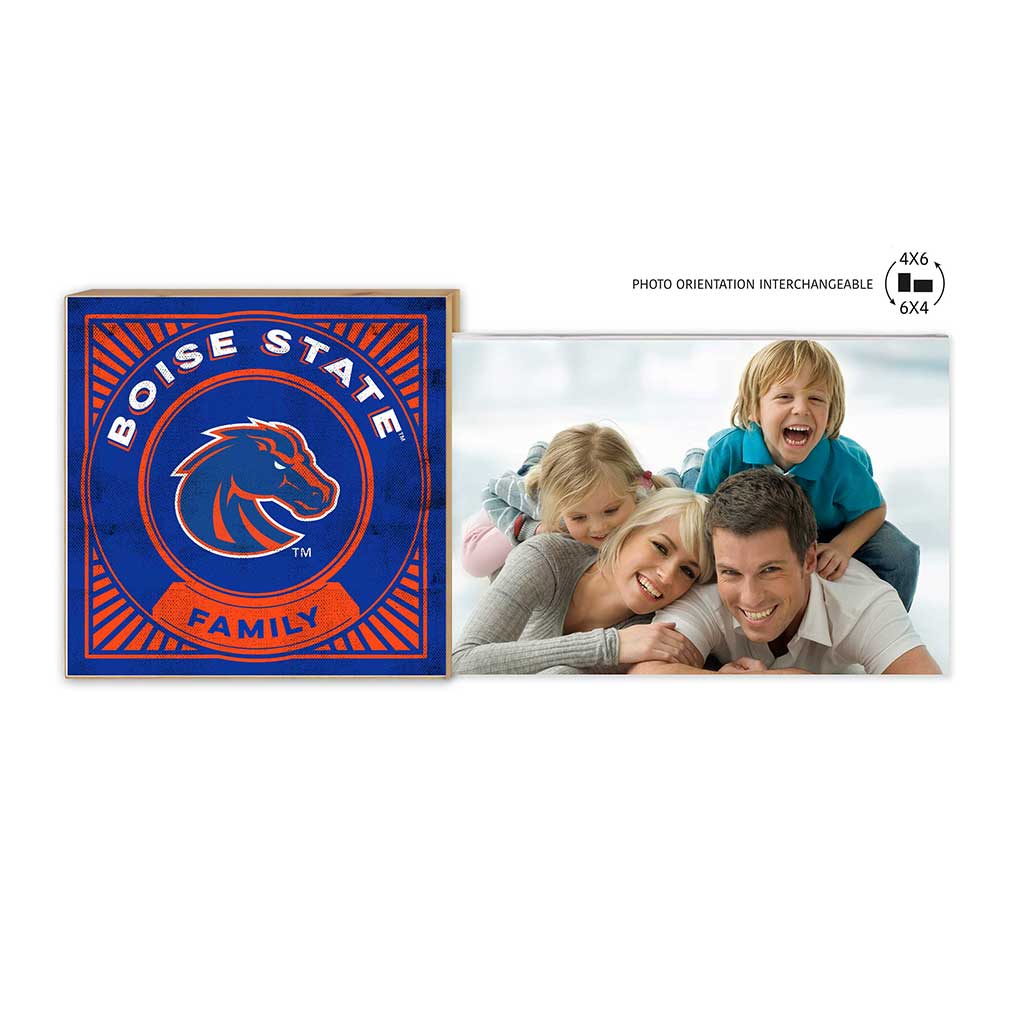 Floating Picture Frame Family Retro Team Boise State Broncos
