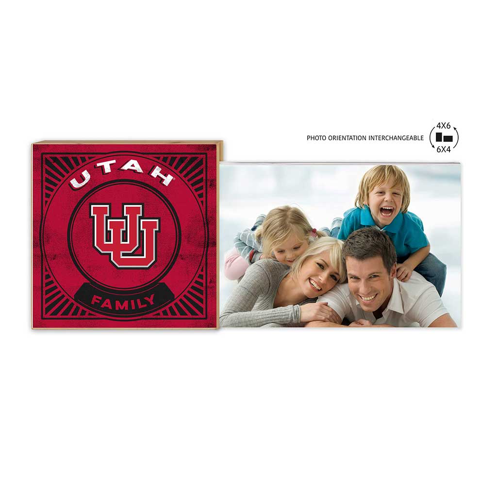 Floating Picture Frame Family Retro Team Utah Running Utes