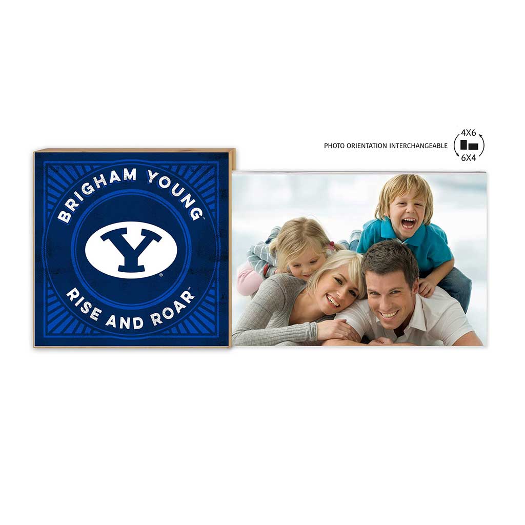 Floating Picture Frame Retro Team Logo Brigham Young Cougars