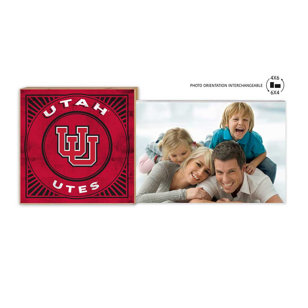 Floating Picture Frame Retro Team Logo Utah Running Utes