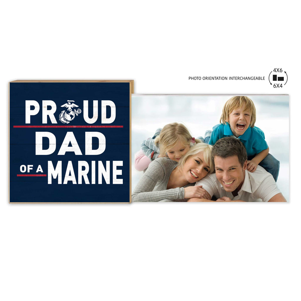 Floating Picture Frame Military Proud Dad Marines